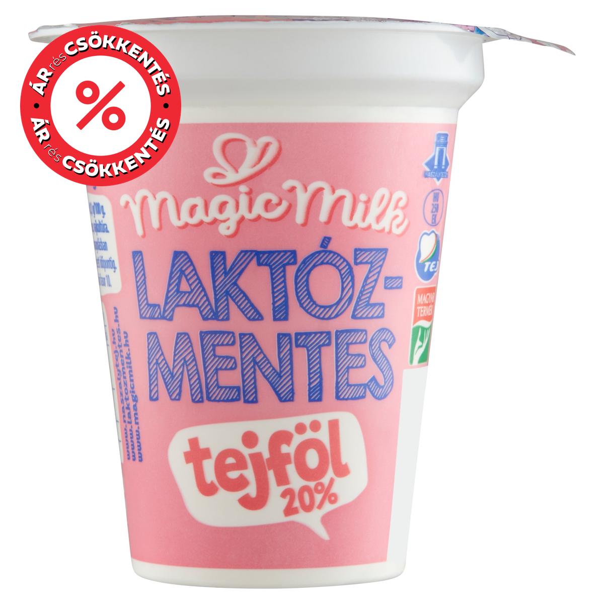 Magic Milk Laktózmentes tejföl 20%