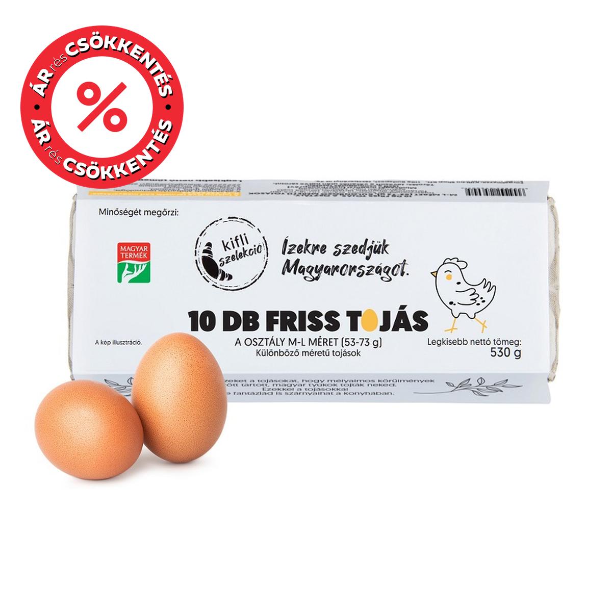 Kifli Szelekció Mélyalmos Tojás "M/L" (10 darab)