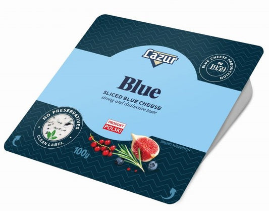 Lazur Blue darabolt márványsajt