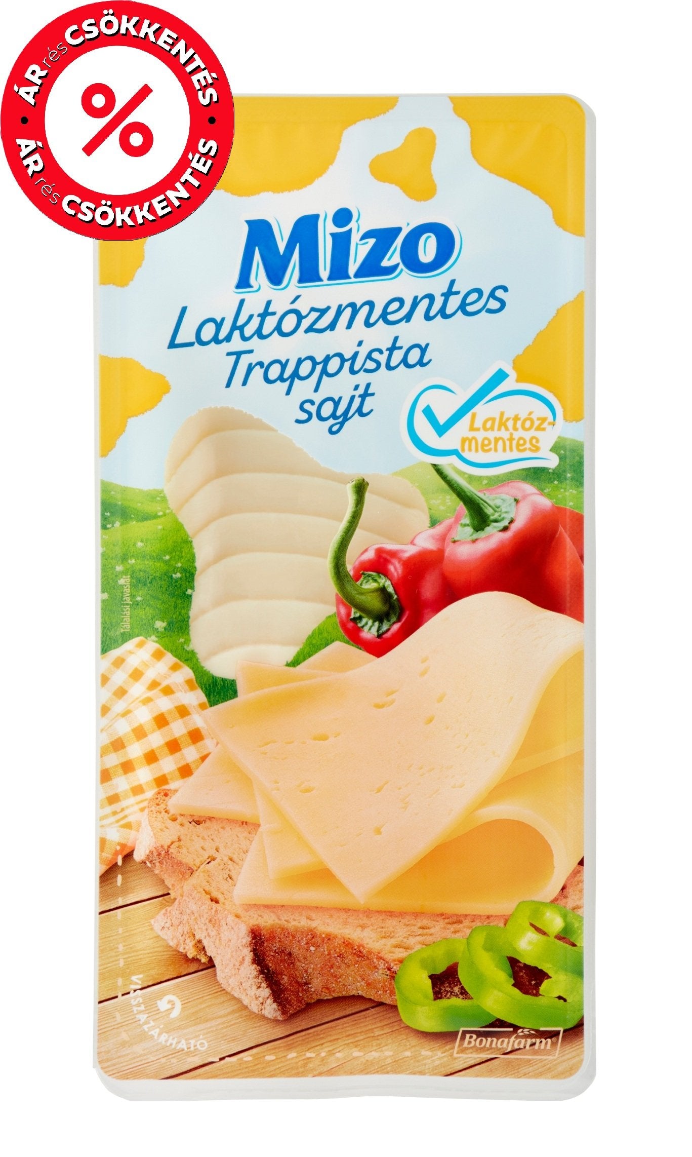 Mizo Laktózmentes szeletelt sajt