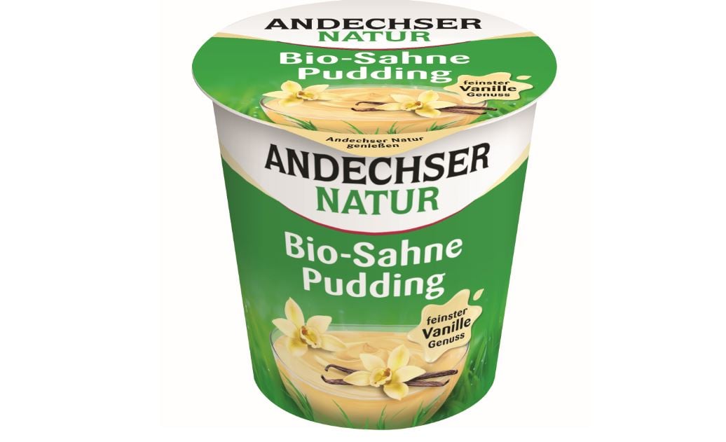 Andechser Bio vaníliás tejszínes puding 10%