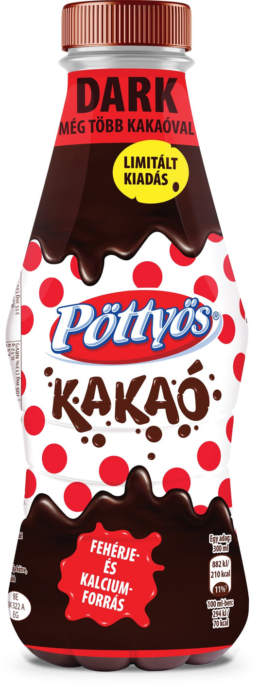 Pöttyös Dark Étcsokoládés kakaós tej