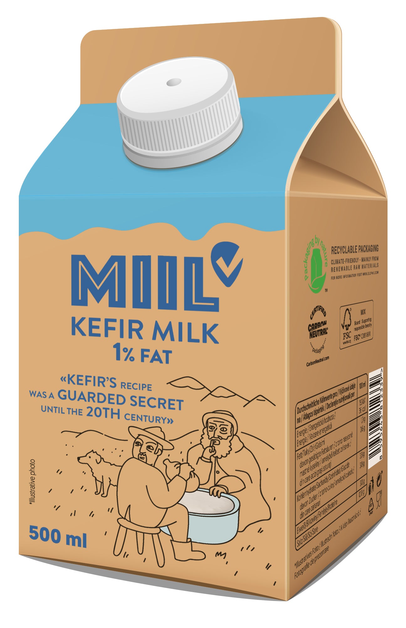 Miil natúr kefir 1% zsírtartalommal